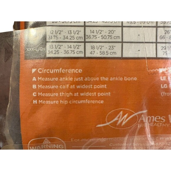 Ames Walker Graduated Compression Sheer Hosiery Open Toe 15-20 mmHg Black Queen+ - Picture 7 of 8